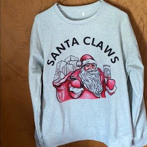 Santa claws Christmas sweater